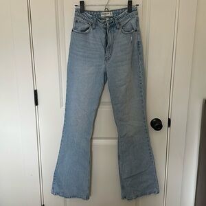 Abercrombie High Rise Vintage Flare Jean 26 Curve Love
